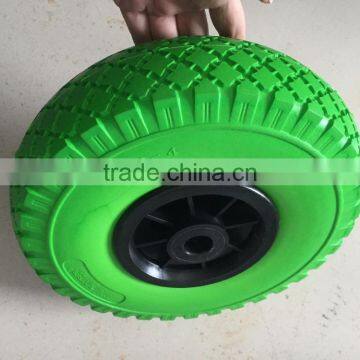 10'' foam filled beach cart wheel with plastic rim