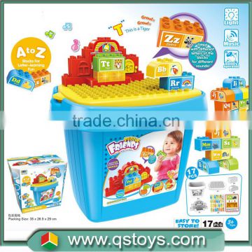 hot sell ABS educational big plastic blocks toys with EN71