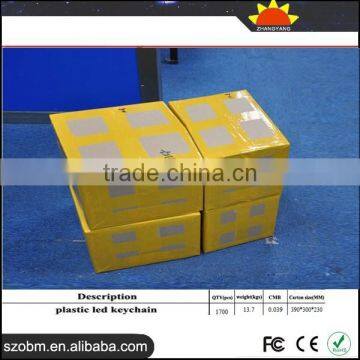 Plastic Promotional Blue Light Wholesale Price Customized LED Keychain photo-4