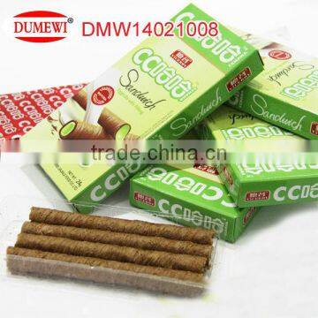 Matcha Flavored Biscuit Rolls Box Pack Mini Wafer Sticks