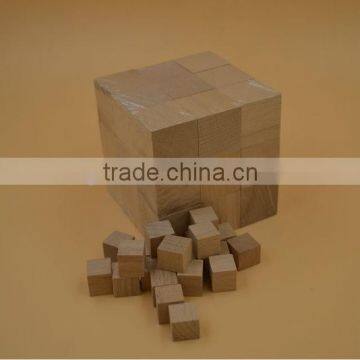 Natural Wooden Craft Cubes Wood Block Cube 10mm to 50mm Diameter