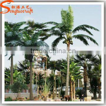 Factory hot sale process outdoor artificial palm tree,coconut palm trees, simulation palm coconut tree