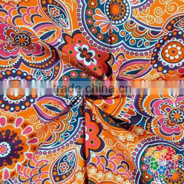 New Fashion Digital Printing In Cotton Fabric Flower Cotton Printed Fabric 100 Cotton Fabric Stock Prices
