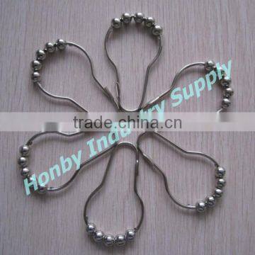 70mm Shiny Pear Shaped Sliding Shower Curtain Ring Hook