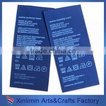 customized beatiful hot customized woven clothing custom printed tag