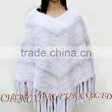 CX-B-M-10E Large Knit Mink Pullover Shawl photo-4