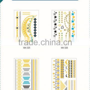 2015 New Style Cheap Gold Temporarygolden Tattoo Choker Stickers photo-3