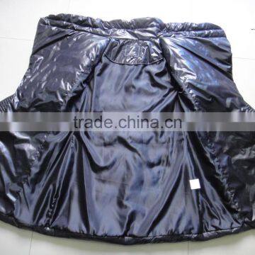 Women Polyester Cire Padding Fully Zipper Long Jacket photo-3