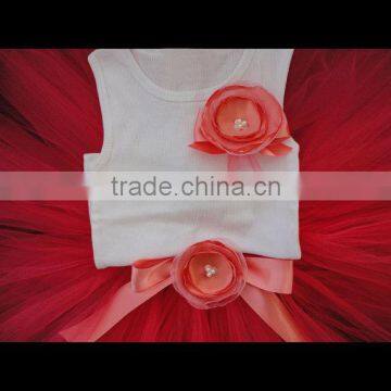 Hot Sales Kids Pettiskirt Ruffle Chiffon Petti Top Set 0-6years Pettiskirt photo-2