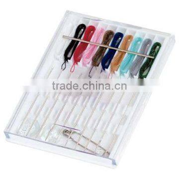 Pocket Pre-Threaded Sewing Kit - Has 10 Pre-threaded Needles With Assorted Thread Colors, 2 Buttons and a Safety Pin photo-4