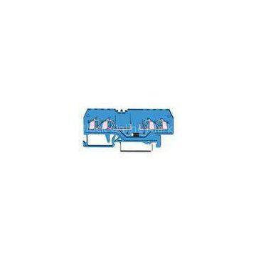 800V 18A Power Distribution Spring Cage Terminal Block , Front-Entry Type
