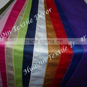 good quality wedding lamour satin table runner for banquet