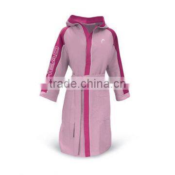 Microfiber Women Hooded Bathrobe