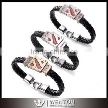 New Wrap Wristband Braided Leather Bracelet