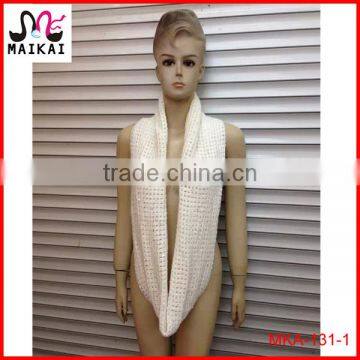 Wholesale new fashion knitting pattern lady's fashionable scarf