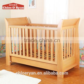 New product teak wood furniture bamboo baby crib cot