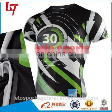 Wholesale Gym for Men Fitness T Shirt Custom Sports Wear Sublimation Fitness Compression Wear