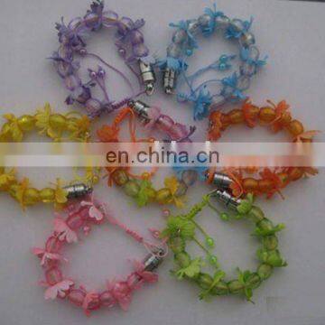 promotion led flashing light hawaiian bracelet