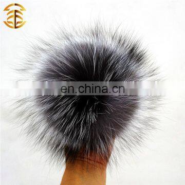 Handmade Top Quality 12cm Pom Poms Fluffy Fur Wholesale Genuine Fox Fur Ball