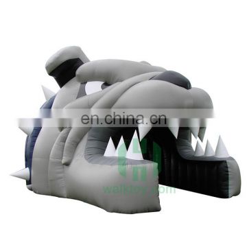 Best selling PVC inflatable football helmet tunnel for football games