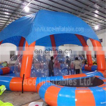 Guangzhou cheap used inflatable pool tent with inflatable mattress wholesalers