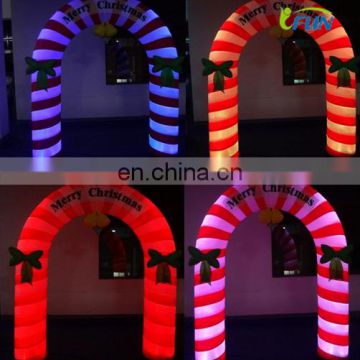 Inflatable christmas arch with led light/LED inflatable arch for christmas/outdoor inflatable LED christmas arches