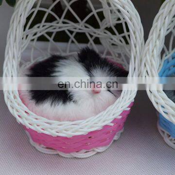 meow cat Home Decoration cats in basket toy cat