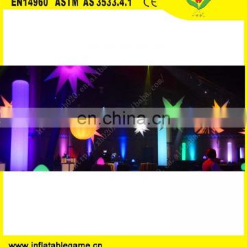 Flame retardant and waterproof Outdoor beautiful inflatable led wedding decoration lights