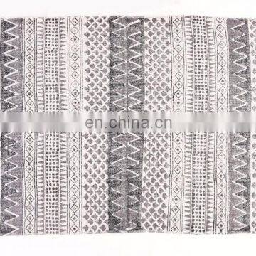 Ethnic Rugs Indian Beautiful Hand Blocked Print Area Rug 3X5 Ft Hand Woven Dhurrie Runner Rug