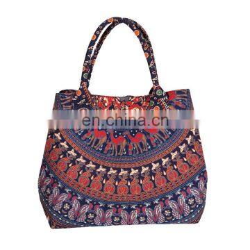 Indian Handbags Women Shoulder Bag Mandala Tote Bag Hippie Handmade Shopping Bag