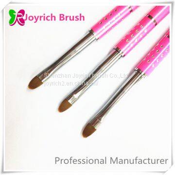 Gel Brush Best Kolinsky Hair Pink Metal Handle Good Quality photo-4