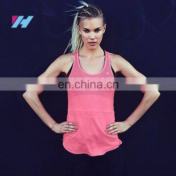 Trade Assurance Yihao 2015 Womens Custom Sports Gym Wear Mesh Singlet Tank Top Tops