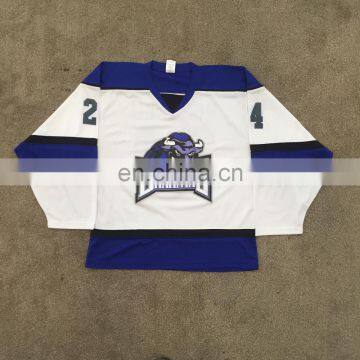 Embroidered Team Ice Hockey Jersey Brahmas Cheap Custom Hockey Jersey