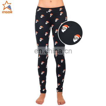 women jogger high waist yoga pants custom printed tights push up design your own christmas leggings wholesale