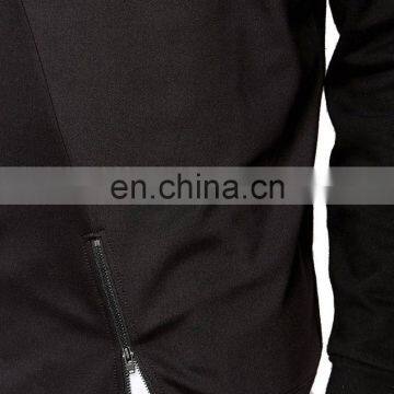 High Quality Blank Long Sleeve Hoodies Side Zipper Black Hoodies Men Sweatshirts photo-4