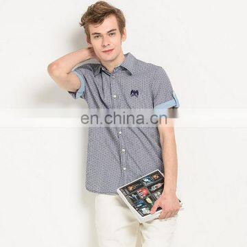 T-MSS531 Summer Fashion Contrast Color Latest Shirt Designs for Men photo-2