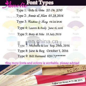 Recuerdos de Boda Wedding Favors Bomboniere Matrimonio Personalized Printed Logo Wedding Hand Craft Fans photo-2