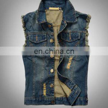 wholesale distressed denim jackets -denim sleeveless jackets, leather varsity jacket