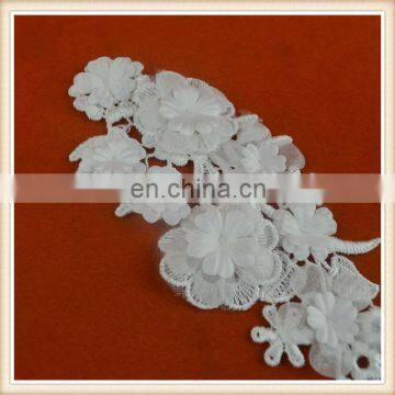 Hot Sale Wholesale Artificial Flower Lace Design Neck Patches White Neck Collar for Garment photo-5