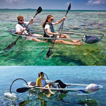 Transparent kayak, clear kayak, crystal kayak, polycarbonate kayak, clear canoe, transparent canoe, crystal canoe kayak