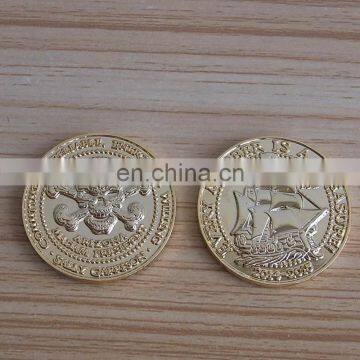 3d skull embossed metal souvenir challenge coin