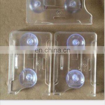 open face top insert vertical id card holder with suction cup