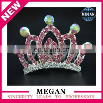 High Quality Personalized Tiara Comb for Bridal Wedding Pagents Hair Combs For Children