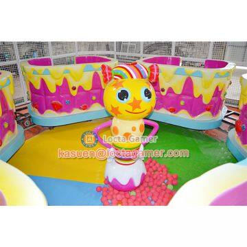 Zhongshan Amusement Theme Park Equipment Dream Candy, Rotary Rides Amusements Revoling Cup, Kiddie Rides photo-4