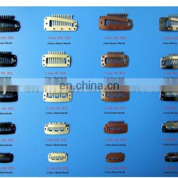 2.3 cm Stainless steel wig clips/ hair extension clips/Hair extension clips with rubber