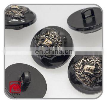 New products rose gold black plastic gittle resin buttons for garment