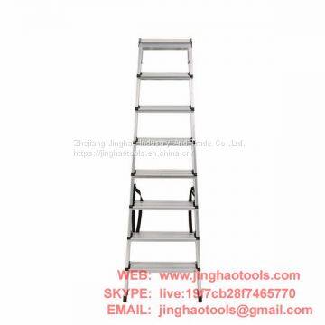 Aluminum double sided ladder 8 steps