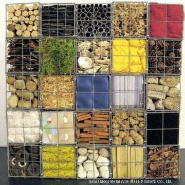 Hot Sale Welded Stone Cage Wire Mesh / Gabion Basket / Gabion Fence For Garden Design