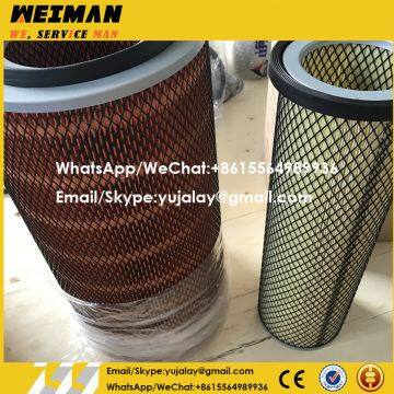 SDLG wheel loader spare parts 4110000991027 air filter insert XCMG LONKING ZF WEICHAI engine Cummins for sale