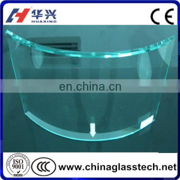 curved tempered float glass for shower enclosure use